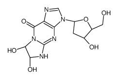 6,7-dihydroxy-3-[(2R,4S,5R)-4-hydroxy-5-(hydroxymethyl)oxolan-2-yl]-6,7-dihydro-4H-imidazo[1,2-a]purin-9-one Structure