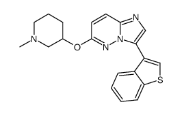 3-benzo[b]thiophen-3-yl-6-(1-methyl-piperidin-3-yloxy)-imidazo[1,2-b]pyridazine Structure