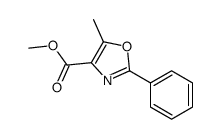 5-Methyl-2-phenyl-oxazole-4-carboxylic acid Methyl ester Structure