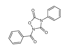 2-benzoyl-4-phenyl-[1,2,4]oxadiazolidine-3,5-dione结构式