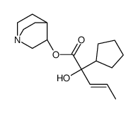 1-azabicyclo[2.2.2]oct-8-yl (E)-2-cyclopentyl-2-hydroxy-pent-3-enoate Structure