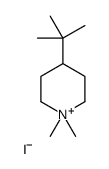 4-tert-butyl-1,1-dimethylpiperidin-1-ium,iodide Structure