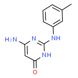 6-Amino-2-[(3-methylphenyl)amino]pyrimidin-4(3H)-one Structure