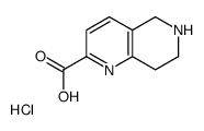 5,6,7,8-tetrahydro-1,6-naphthyridine-2-carboxylic acid,hydrochloride结构式