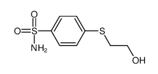 4-(2-hydroxyethylsulfanyl)benzenesulfonamide Structure