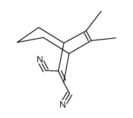 8,9-dimethylbicyclo[3.2.2]nona-6,8-diene-6,7-dicarbonitrile结构式