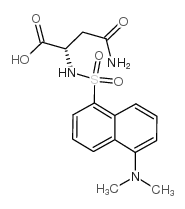 4-amino-2-[[5-(dimethylamino)naphthalen-1-yl]sulfonylamino]-4-oxobutanoic acid结构式