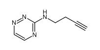 3-(3-butynyl-1-amino)-1,2,4-triazine结构式