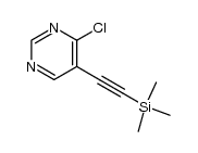 4-chloro-5-(trimethylsilylethynyl)pyrimidine Structure