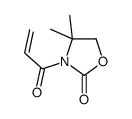 4,4-dimethyl-3-prop-2-enoyl-1,3-oxazolidin-2-one结构式