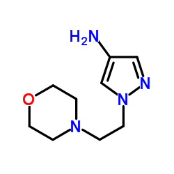 1-[2-(4-Morpholinyl)ethyl]-1H-pyrazol-4-amine structure