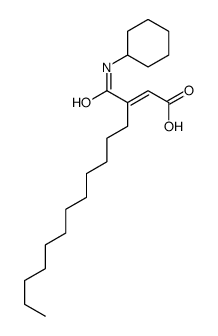 3-(cyclohexylcarbamoyl)pentadec-2-enoic acid Structure