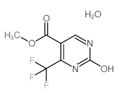 2-Hydroxy-4-(trifluoromethyl)pyrimidine-5-carboxylic acid methyl ester hydrate Structure