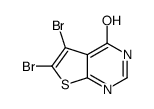 5,6-Dibromothieno[2,3-d]pyrimidin-4(3H)-one Structure