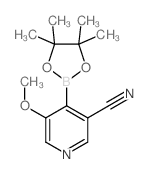 5-甲氧基-4-(4,4,5,5-四甲基-1,3,2-二噁硼烷-2-基)烟腈结构式