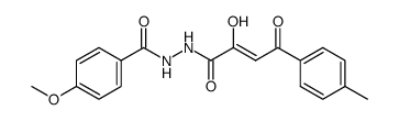 (Z)-N'-(2-hydroxy-4-oxo-4-(p-tolyl)but-2-enoyl)-4-methoxybenzohydrazide结构式