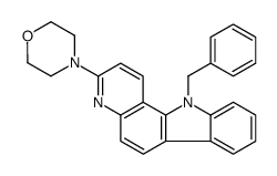 4-(11-benzylpyrido[3,2-a]carbazol-3-yl)morpholine结构式