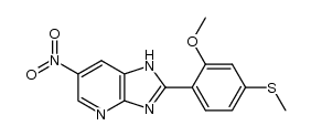 2-(2-methoxy-4-(methylthio)phenyl)-6-nitro-1H-imidazo[4,5-b]pyridine Structure