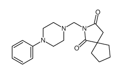 2-[(4-phenylpiperazin-1-yl)methyl]-2-azaspiro[4.4]nonane-1,3-dione Structure