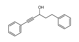 1,5-diphenyl-pent-1-yn-3-ol结构式