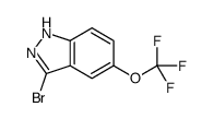 3-Bromo-1H-indazol-5-yl trifluoromethyl ether structure