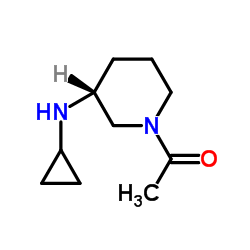 1-[(3R)-3-(Cyclopropylamino)-1-piperidinyl]ethanone结构式