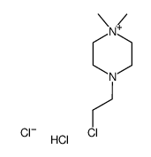 4-(2-chloro-ethyl)-1,1-dimethyl-piperazinium, chloride-hydrochloride Structure