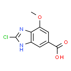 2-氯-7-甲氧基-1H-苯并[d]咪唑-5-羧酸结构式