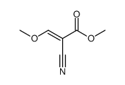 3-methoxy-2-cyanopropenoic acid methyl ester结构式