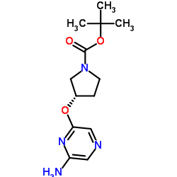 tert-butyl (3S)-3-(6-aminopyrazin-2-yl)oxypyrrolidine-1-carboxylate图片