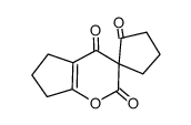 6',7'-dihydro-2'H-spiro[cyclopentane-1,3'-cyclopenta[b]pyran]-2,2',4'(5'H)-trione结构式