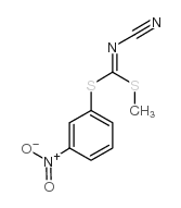 METHYL (3-NITROPHENYL)CYANOCARBONIMIDODITHIOATE structure