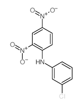 Benzenamine,N-(3-chlorophenyl)-2,4-dinitro- Structure