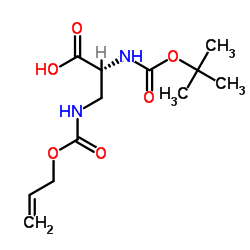 BOC-D-DAP(ALLOC)-OH结构式