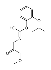 (2-propan-2-yloxyphenyl) N-(3-methoxy-2-oxopropyl)carbamate Structure