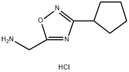 (3-环戊基-1,2,4-噁二唑-5-基)甲胺盐酸盐图片