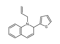 1-allyl-2-(thiophen-2-yl)-1,2-dihydroquinoline结构式