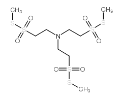 三(2-甲硫磺酰基乙基)胺结构式