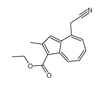 ethyl 4-(cyanomethyl)-2-methylazulene-1-carboxylate Structure