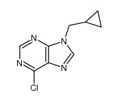 6-Chloro-9-cyclopropylmethyl-8-Methyl-9H-purine structure