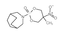 2-(3-azabicyclo[3.2.2]non-3-yl)-5-methyl-5-nitro-1,3-dioxa-2$l^C12H21N2O5P-phosphacyclohexane 2-oxide Structure