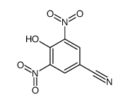 BENZONITRILE, 4-HYDROXY-3,5-DINITRO- Structure