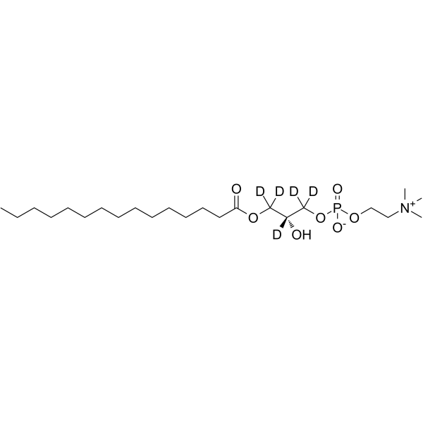 15:0 Lyso PC-d5 Structure