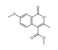 4-carbomethoxy-7-methoxy-3-methylisocoumarin Structure