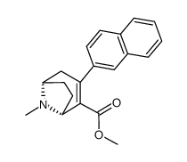 (1R)-2-carboxymethoxy-3-(2-naphthyl)-8-methyl-8-azabicyclo[3.2.1]oct-2-ene Structure