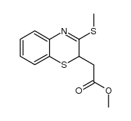 (3-methylsulfanyl-2H-benzo[1,4]thiazin-2-yl)-acetic acid methyl ester Structure