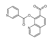 (7-nitroquinolin-8-yl) pyridine-3-carboxylate结构式