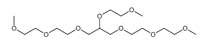 2-(2-methoxyethoxy)-1,3-bis[2-(2-methoxyethoxy)ethoxy]propane结构式