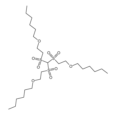 Tris(n-hexyloxyethylsulfonyl)methan Structure