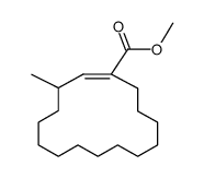 3-Methylcyclopentadec-1-en-1-carbonsaeuremethylester Structure